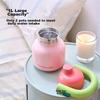 Straw Cup, Large Capacity Insulated Mug for Office, Direct Drinking Wide-Bellied Cup, Stainless Steel Cup, Portable Jug, 1L