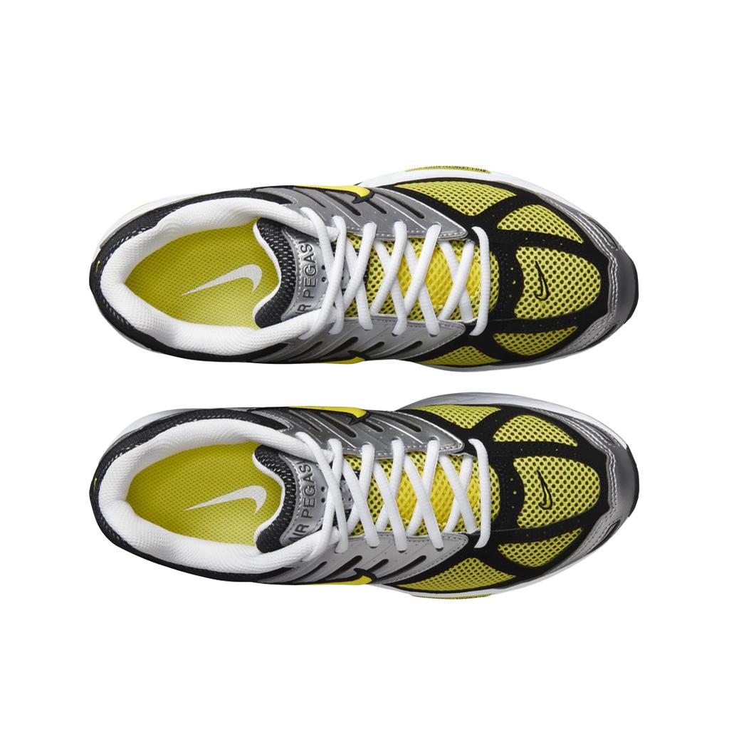 Nike Air Pegasus 2K5 Metallic Silver Black Opti Yellow Women Sneakers White HQ5718-100