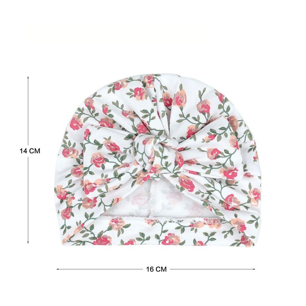 Printing Baby Turban Hat Cap 0-6 Months Beanie Bonnet Cute Toddlers Hats