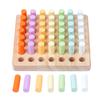 Children'S Montessori Early Education Wooden Colorful Plugboard Hand-Eye Coordination Training Color Cognitive Educational Toys