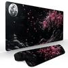 Kirschblüten und Vollmond Mauspads Gaming-Matte Rutschfest Langlebige Schreibtischmatte Mauspads Mit Genähtem Rand HD-Druck Büromatte