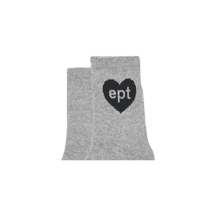 HEART SOCKS (GRAY)