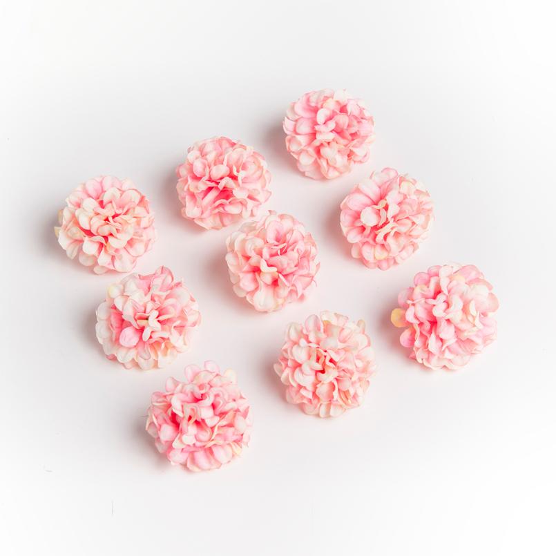 Artificial Flowers Ball Material Silk Carnation Wedding festival Decorative Wreath Home vase table Bride Brooch DIY gift props