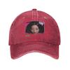 Casual Katseye Gnarly Yoonchae Baseball Cap Unisex Style Distressed Denim Washed Headwear Adjustable Fit Hats Cap