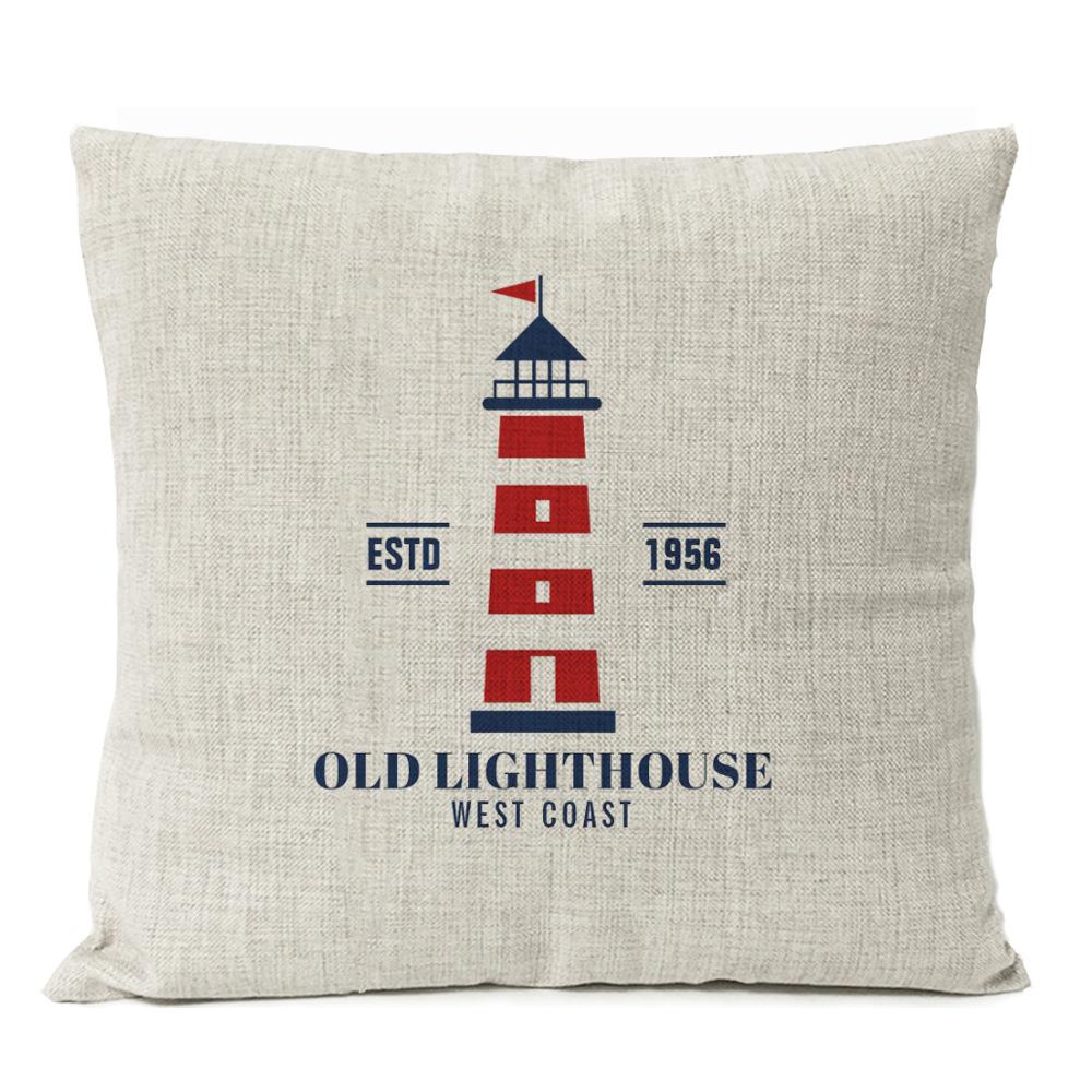 Nautical Linen Pillow Nordic Home Decoration Model Room Nautical Style