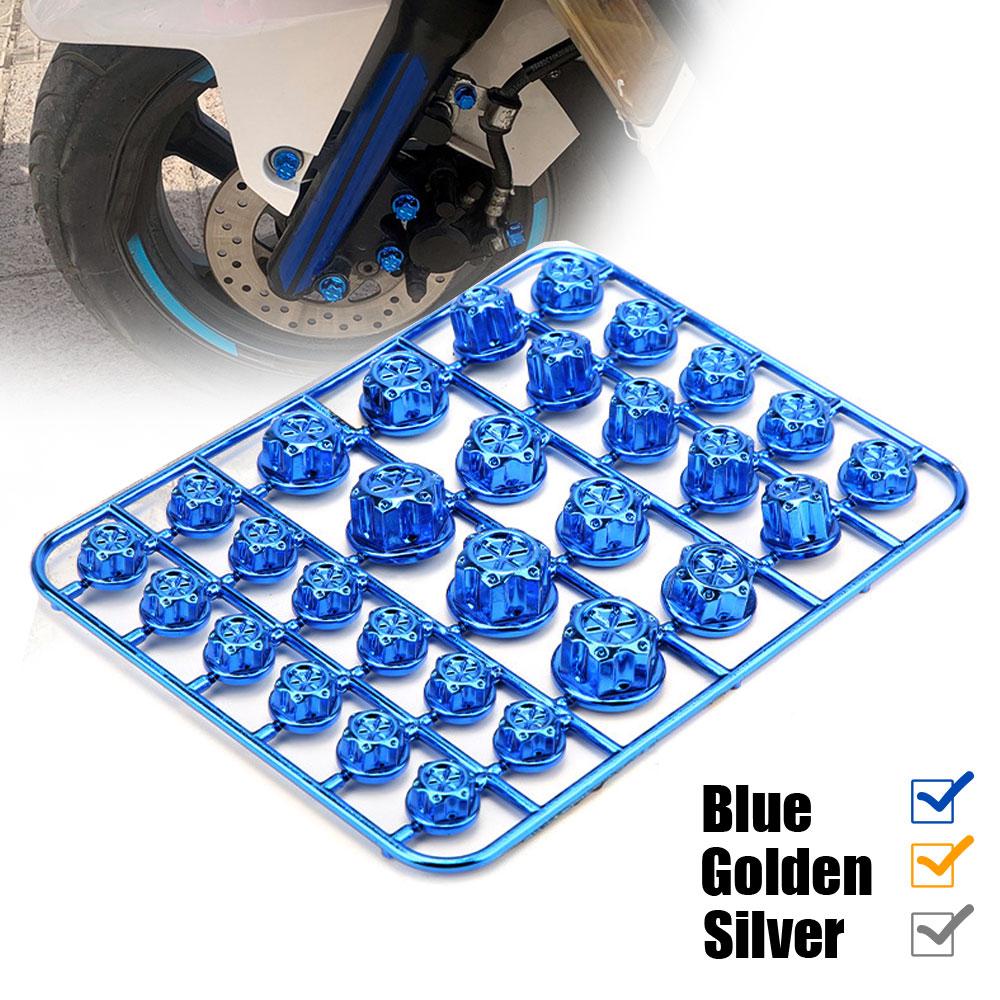 1 Set Motorcykel Skruvkapselskydd Huvud Kropp Dekorativ Motor Mutter Bult Kapsel Universal Bil Motorcykel Cykel Dekoration Tillbehör