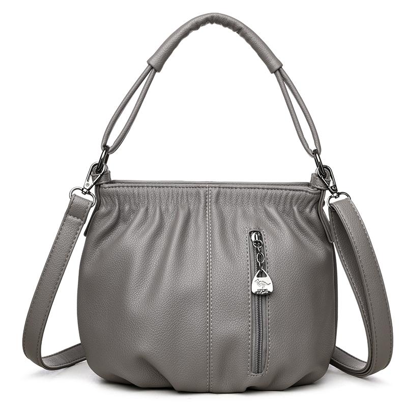 

Simple Portable Small Bag Fashionable Foreign Texture Popular Versatile Bucket Bag Women s Crossbody Shoulder Bag серый