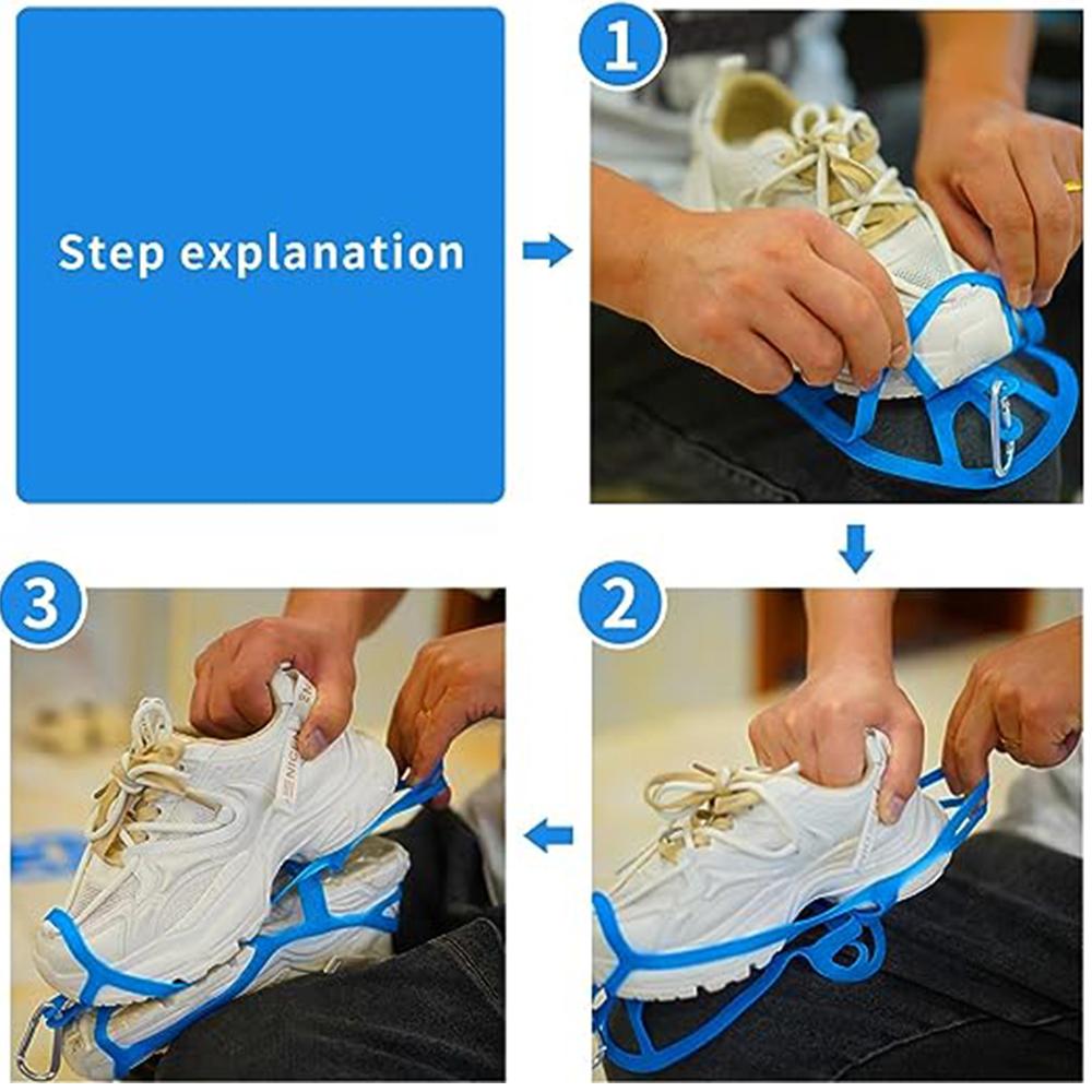 2pcs Footwear Clip for Outdoor Hang Extra Shoes Cleats Boots or Gear on Your Bag