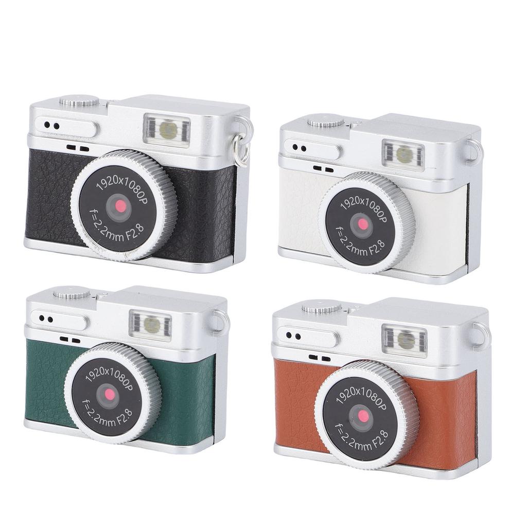 Small Keychain Camera 160 Degree Lens Built in LED Flash 0.96 Inch Color Screen 1080P 2MP Keychain Video Recorder for Travel