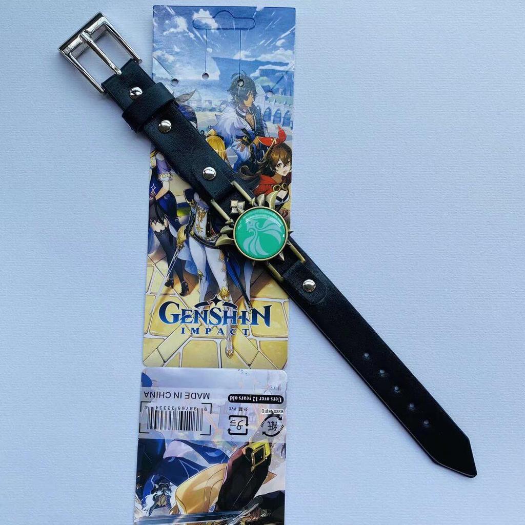 Anime Mix Faux Leather Bracelet: Attack on Titan, Naruto, Jujutsu Kaisen, Demon Slayer, Fairy Tail, Death Note.