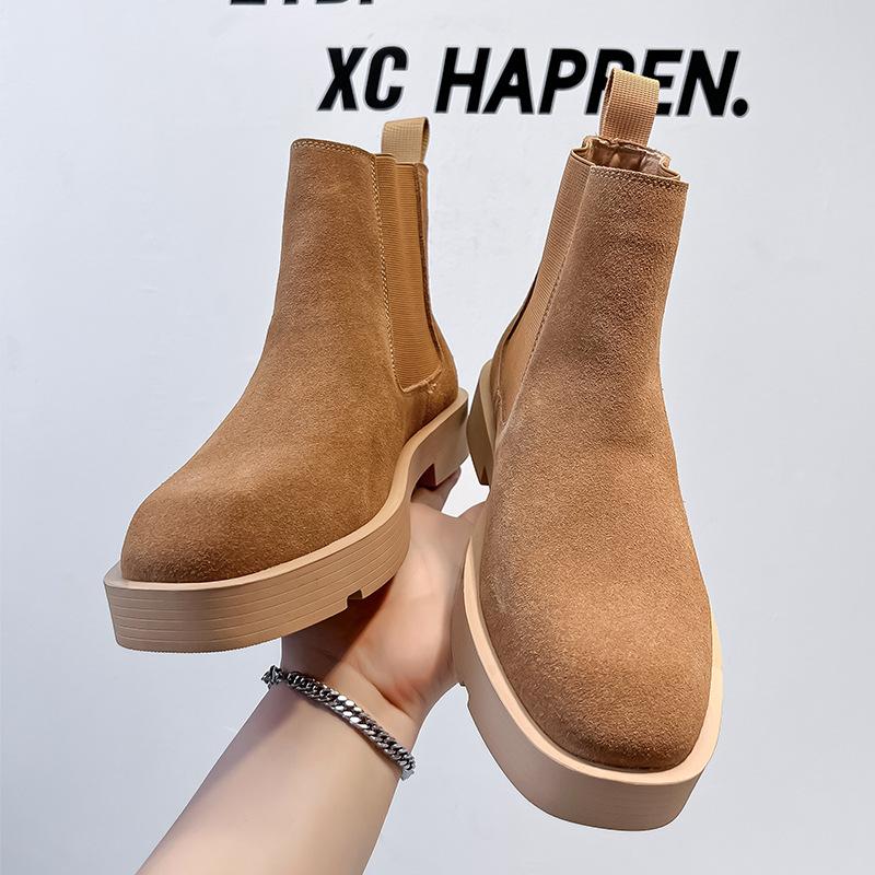 Japanese platform Chelsea boots men's winter tooling Martin boots British short boots Desert boots 66618-A