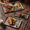 Vintage 304 Stainless Steel Snowflake Silver Square Tray Round Edge Dinner Plate Dessert Grill Tray Steak Plate Decorative Tray