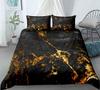 Chic Marble Duvet Cover Microfiber Mint Gold Glitter Turquoise Bedding Set Abstract Aqua Blue Quilt Cover Single Twin Full