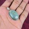 Aquamarine 925 Solid Sterling Silver Pendant, Handmade Gemstone Pendant Jewelry, Gifts For Wife Brand New Pendant