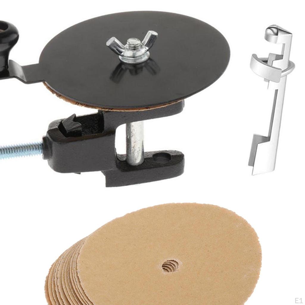 Billiard Cue Top Sander Clamp Set Accessories Supply Replacement Snooker Stick with 14x