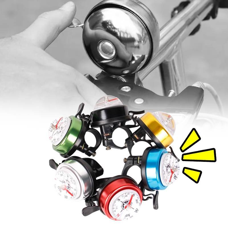 Bike Colored Bicycle Ring Bell Cycling Compass Riding Accessories Tool Durable