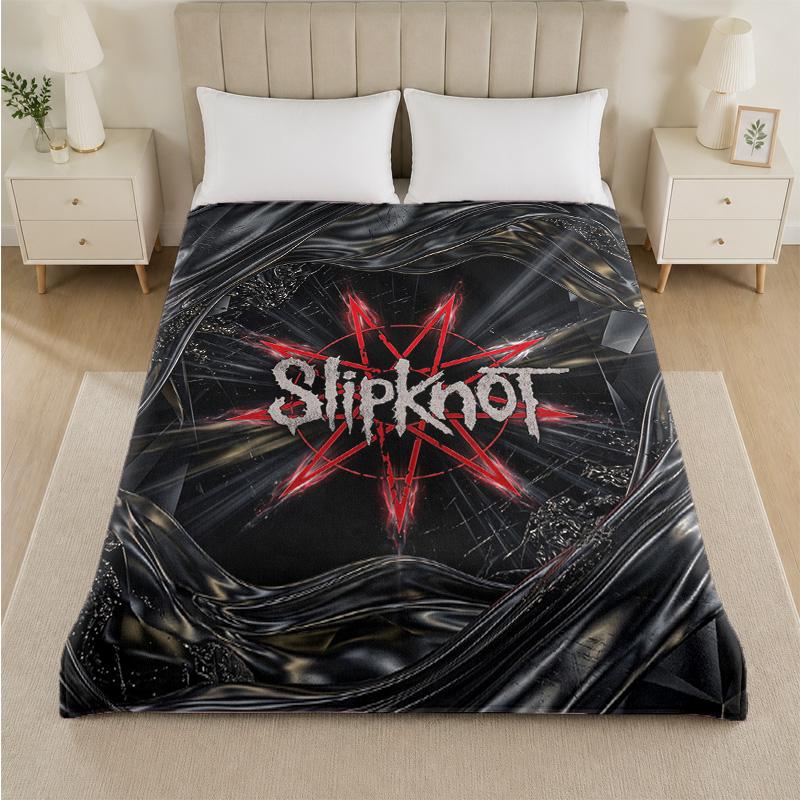 Coperta in Flanella con Stampa Slipknot Morbida Leggera Coperta Pluche per Letto Divano Uso Domestico