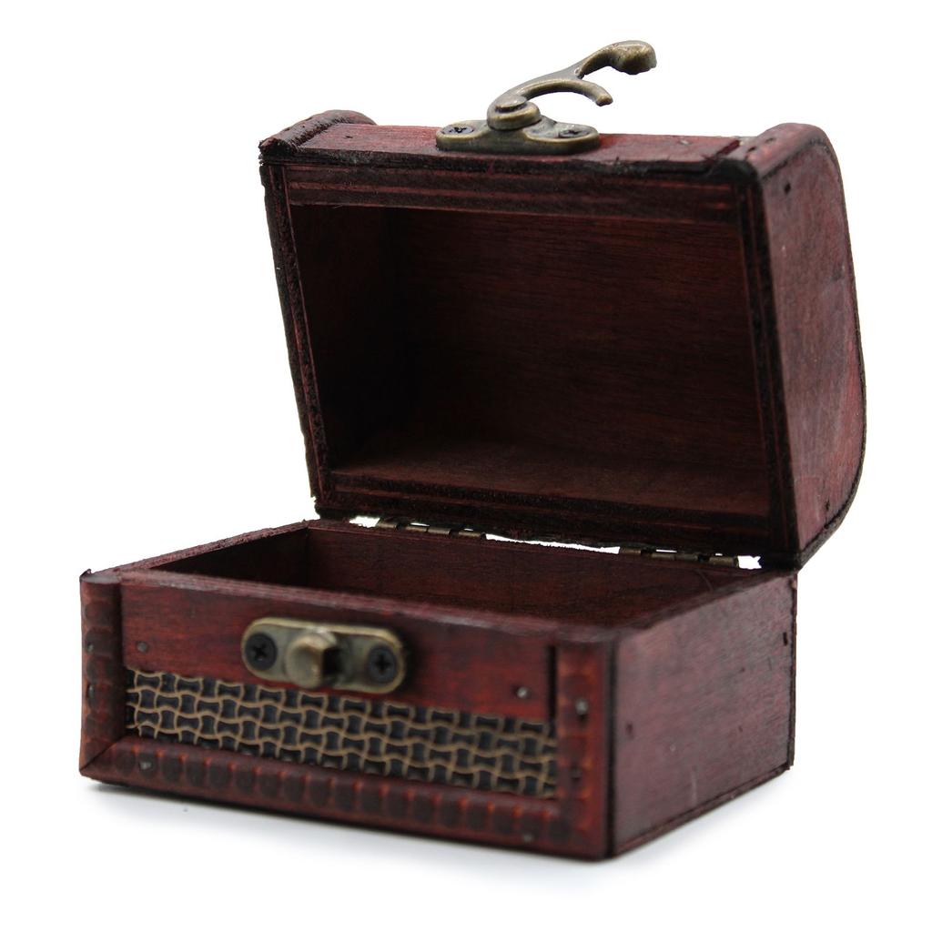 Medium Vintage Trinket Boxes, Colonial Mesh Embossed