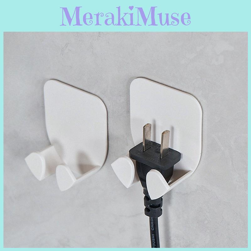 For Hooks Adhesive Wall Outlet Cord Plastic Cable Clips Accessories Kitchen