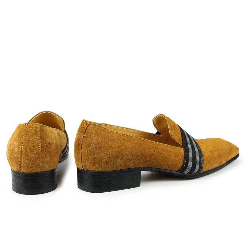 Mode Modedesign Herr Loafers Skor Ko Mocka Bekväma Casual Bankett Kostym Fest Handgjorda Äkta Läderskor Bästa Gåvor