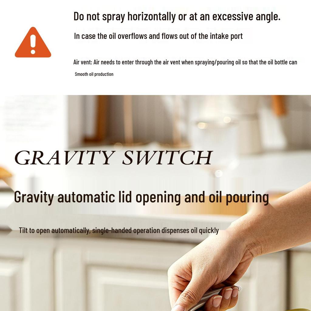 Dual-Use Glass Oil & Vinegar Sprayer: Mist & Pour Dispenser for Kitchen Use