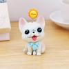 Adorable Pomeranian Dog Figurine: Office Desk & Car Interior Decoration