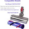 Anti-Tangle Roller Brush Replacement for Dyson V10 SV12 SV27 Vacuum Cleaner, 3-Prongs Brush Bar, Part No.972182-01