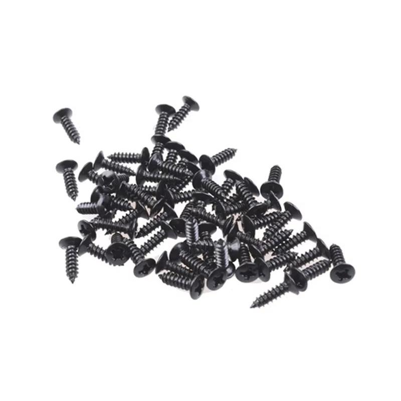 50/100pcs Electric Guitar Pickguard Screws Multiple Colors For Guitar Bass Metal Fixed Cover Plate Screw Guitar Accessories TMZ