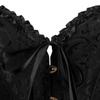European Size 819 Black Court Corset: Abdomen Control Body Shaper