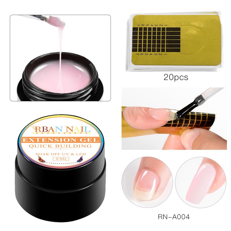 

RBAN NAIL 2pc/set Nail Extension Form Nail Extension Tool Long-lasting Uv Gel