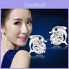 Exquisite Ladies Dolphin's Love Rhinestone Ear Stud Earrings With Timeless Design