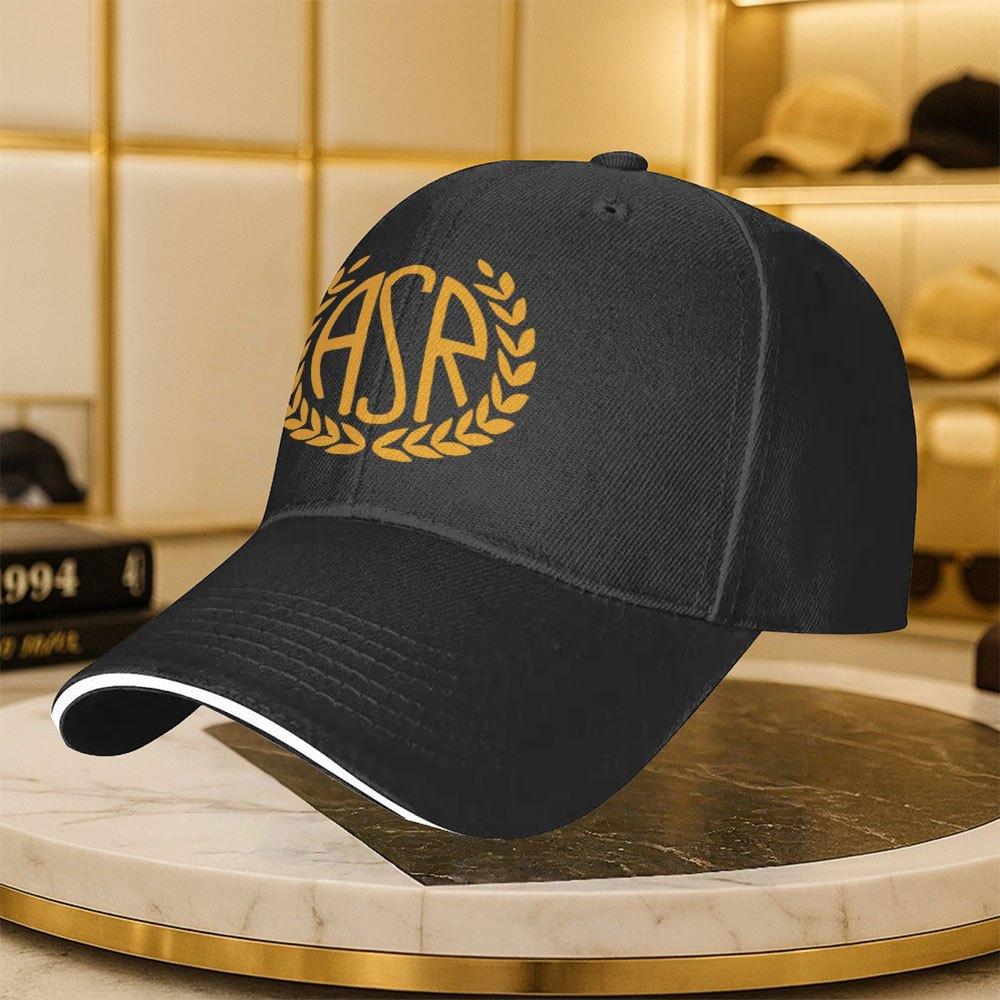 Asr Brand Logo Printed Solid Color Minimalist Baseball Cap Unisex Outdoor Travel Party Hat
