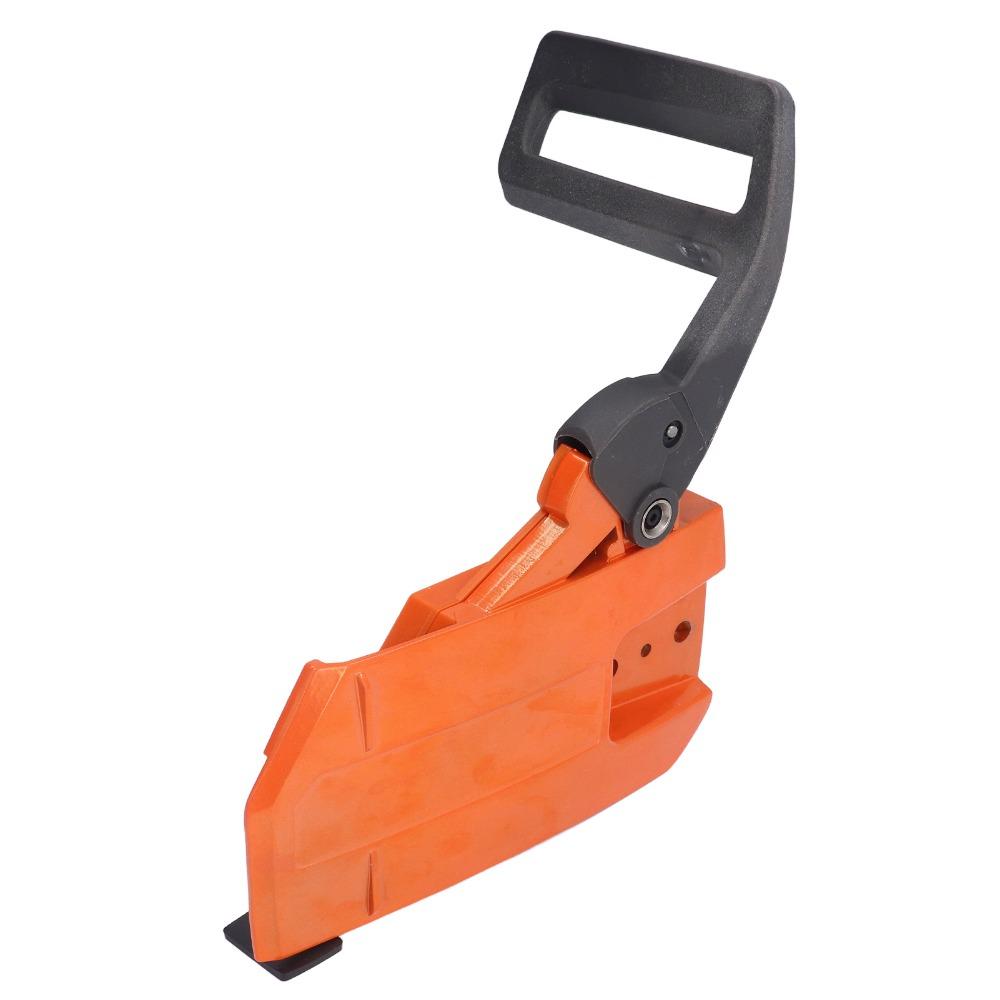 ABS and Iron Chainsaw Cover Orange Compact Chainsaw Parts Side Mounted Easy Installation for Husqvarna 61 66 266 268 272XP
