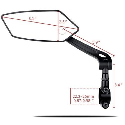 Flexible 360° Rotatable Safety Rear View Mirrors for Bike MTB Bicycle Cycling