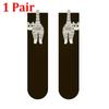 1/1Pair Socks 1D Cat Butt Cute Funny Abstract Mid-Tube Socks Cartoon Quirky Cotton Socks Cat Egg Floor Sock for Girls Sock Gift