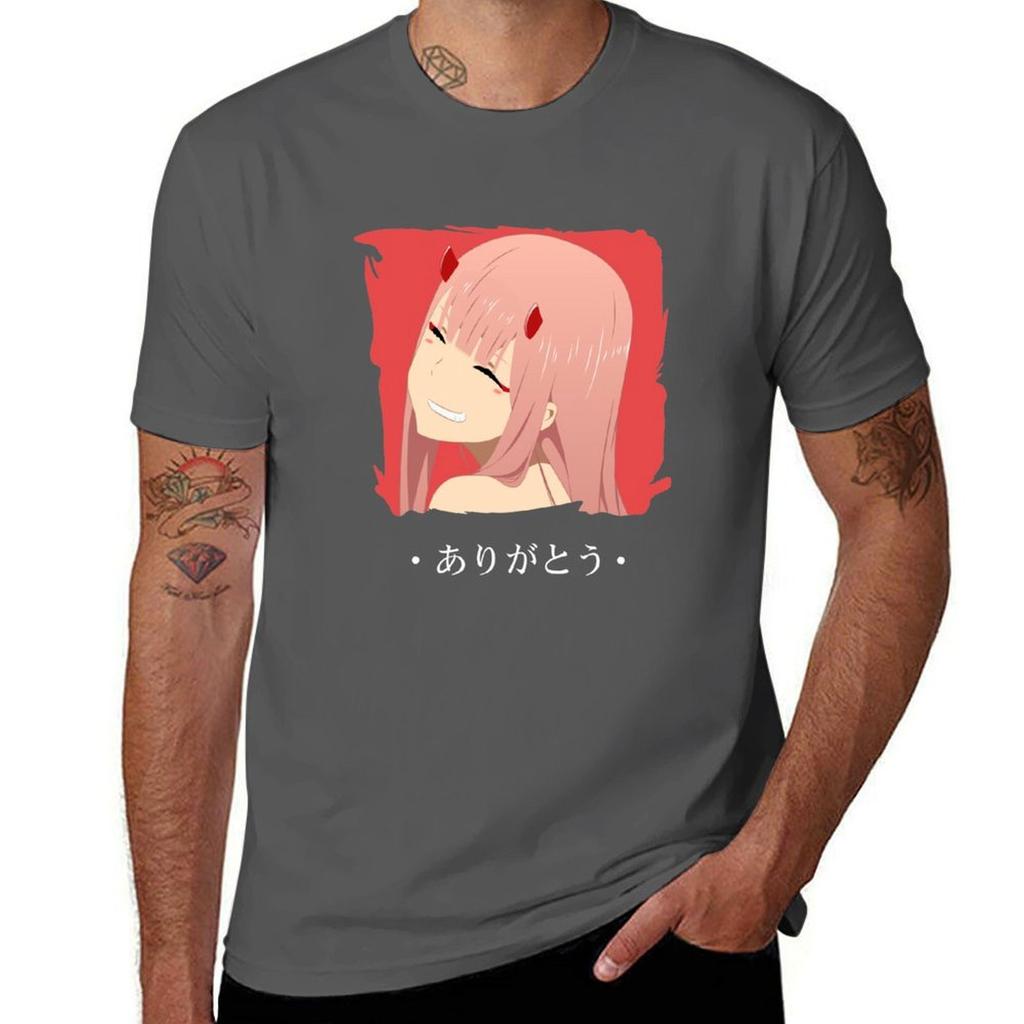 Zero Two Smile Arigatou  Darling in The Franxx TShirt Christmas Theme Tee Top
