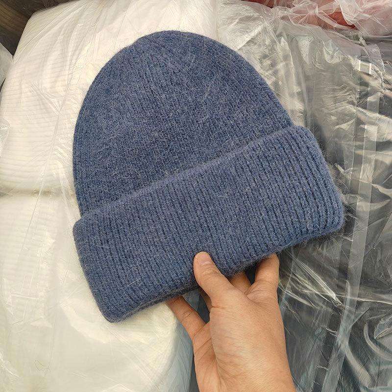 Winter Hats For Women Men Unisex Beanies Luxury Rabbit Fur Thermal Hat Soft Thick Keep Warm Casual Bonnet Baggy Cap New