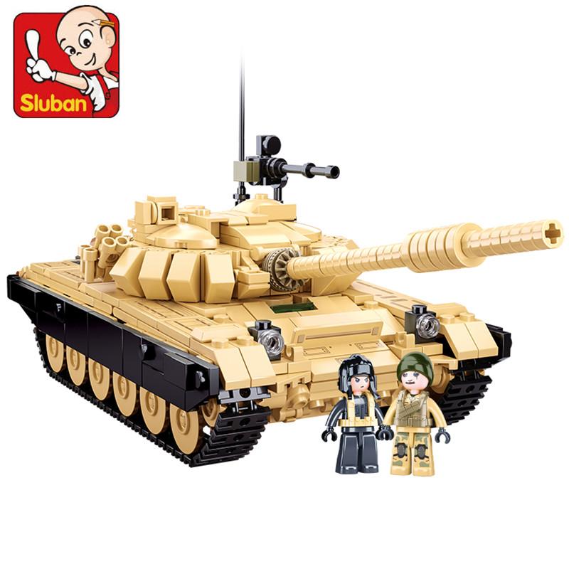 Vojenský Challenger Leopard Panther Těžký hlavní bojový tank Voják Stavebnice Plastový model Kostky Armádní hračky pro děti