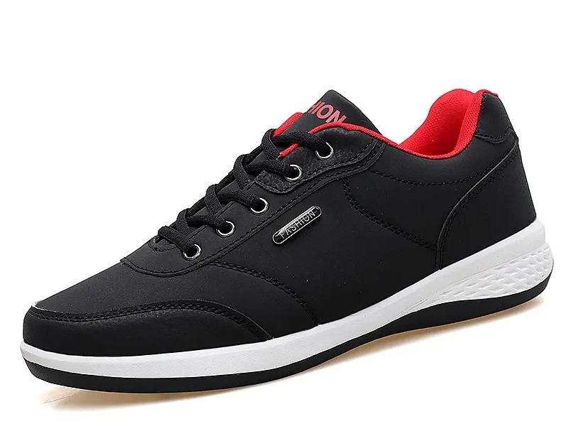 High Quality Mens Shoes Lightweight Pu Leather Casual Shoes Fashion Sneakers Lace Up Vulcanized Shoe Luxury Tennis Shoes for Men