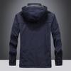 Men's Jacket Autumn New Casual Solid Color Hooded Jacket Youth Loose Large Size Sports Coat