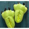 Unisex Dinosaur Claw Cotton Slippers: Cozy Velvet-Lined, Thick-Sole Home Footwear for Fall & Winter