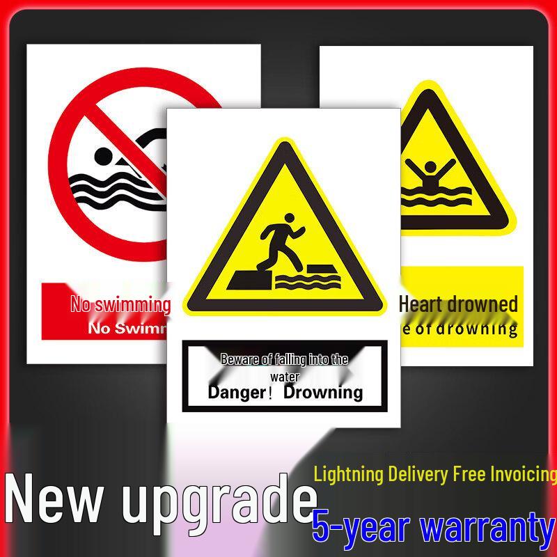 Miaoguagua Beware of Falling Water Warning Sign