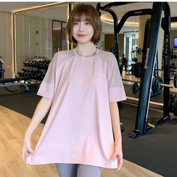 Women's Mesh Sport Top: Loose Fit, Quick-Dry Yoga and Running T-Shirt, Summer Thin Cardigan, Short Sleeve, Plus Size Fitness Apparel.