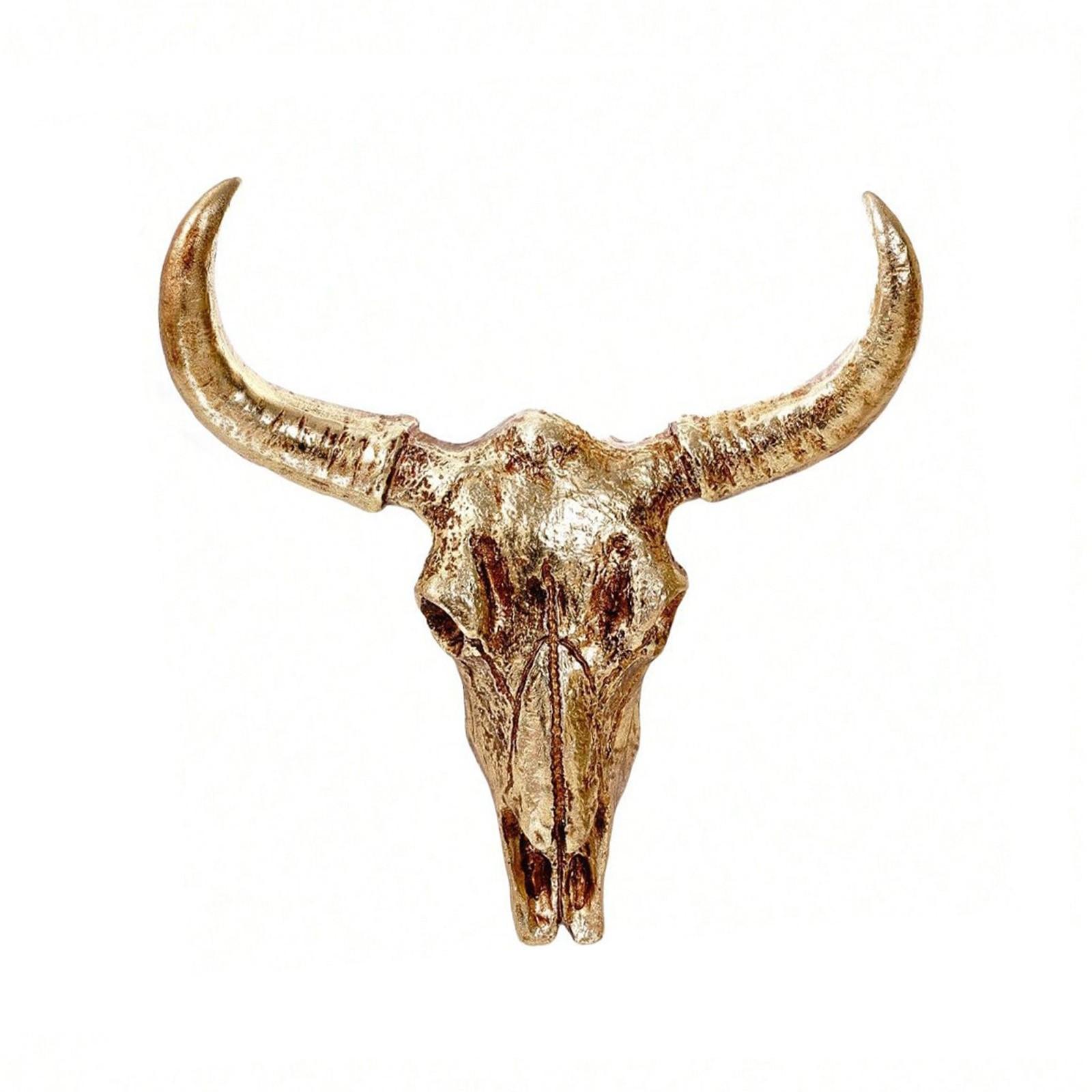 

Животное Длиннорогая Корова Настенное Подвесное Креативные Подарки на Хэллоуин Художественные Поделки Украшения One Size золотой