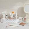 Large Capacity Perfume Dresser White Desktop Storage Box Bathroom Makeup Tray Lotion Bottle Cosmetics Skin Care Products