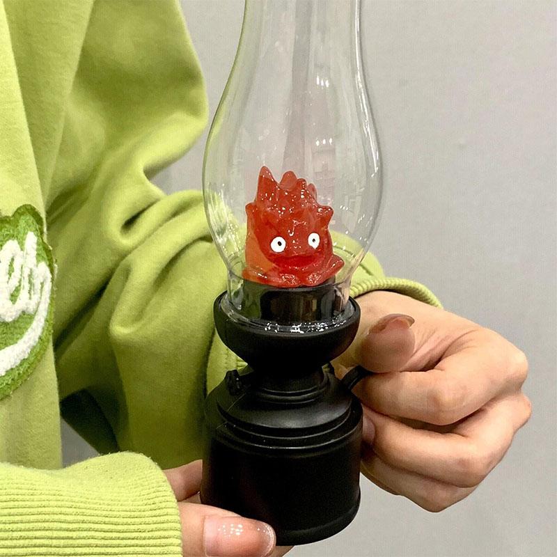 Xiaomi Calcifer Flameless Night Light Halloween Retro Decorative Candle Light Cartoon Anime Cute Lamp Bedroom Bedside Table Lamp