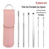 6-Piece Stainless Steel Ear Cleaning Tool Set for Adults and Children