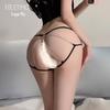 Feimu Open Crotch Mesh Panties 7113 - Sexy Exposed Hip Lingerie (20-Pack)