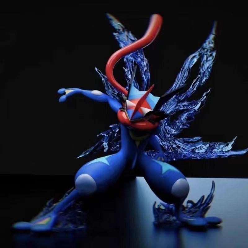 Anime Pokemon Cartoon Figure Ash Ketchum Greninja Action Statue Doll Model Children Toys Desk Ornament Christmas Gift