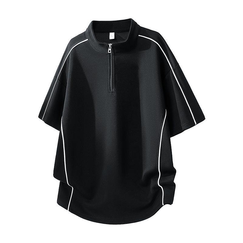 2026 Men's Trendy Half-Zip Casual Short-Sleeve T-Shirt